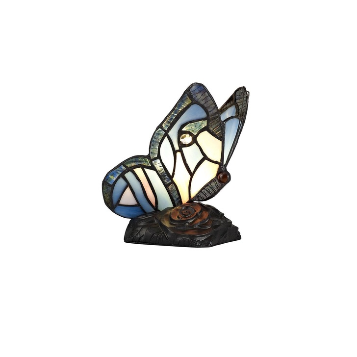 Idolite Poplar Blue/Pink/Black Butterfly Table Lamp