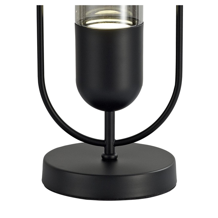 Idolite Queensbury Black/Smoked Table Lamp