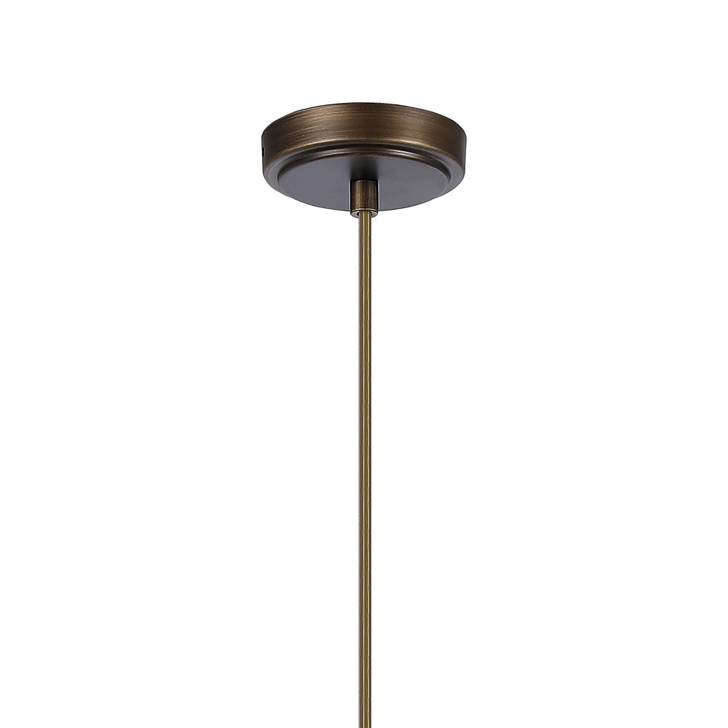 Idolite Raya Single Pendant, 1 Light E14, IP44, Bronze/Clear