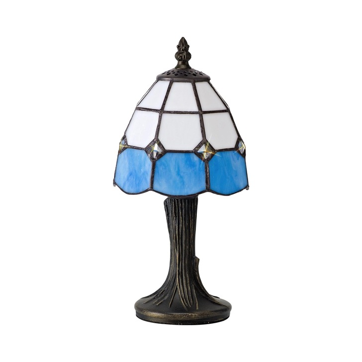 Idolite Redbridge White/Blue/Clear/Black/Gold Table Lamp