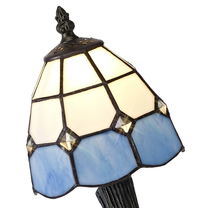 Idolite Redbridge White/Blue/Clear/Black/Gold Table Lamp