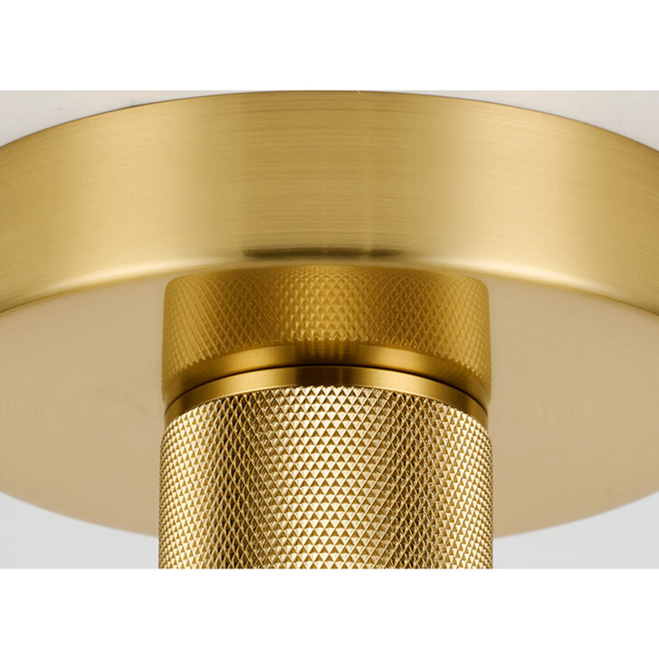 Idolite Rumi Brass Finish Knurled Semi-Flush Ceiling Rose