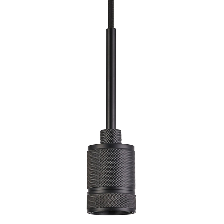 Idolite Rumi Knurled 1 Light Black Suspension - E27 - 1.6M