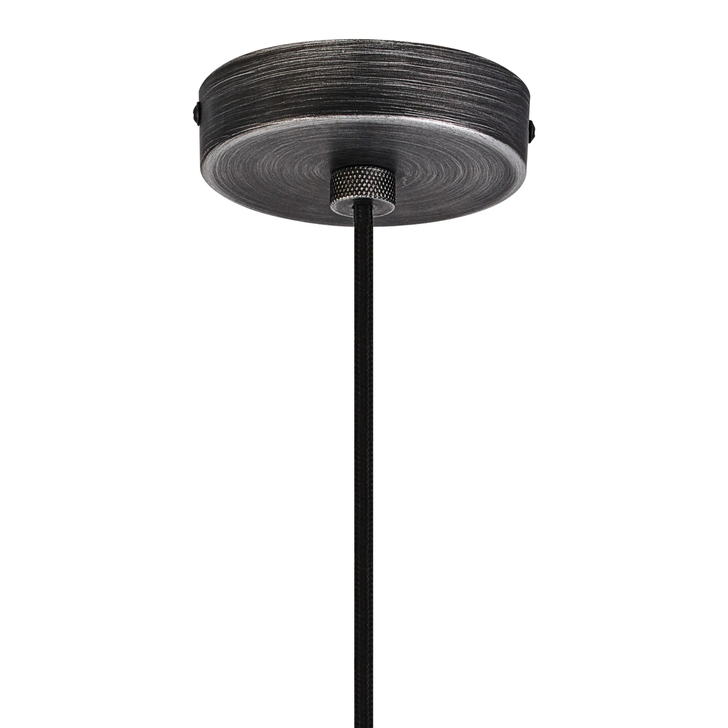 Idolite Rumi Knurled 1 Light Pewter Suspension - E27 - 1.6M