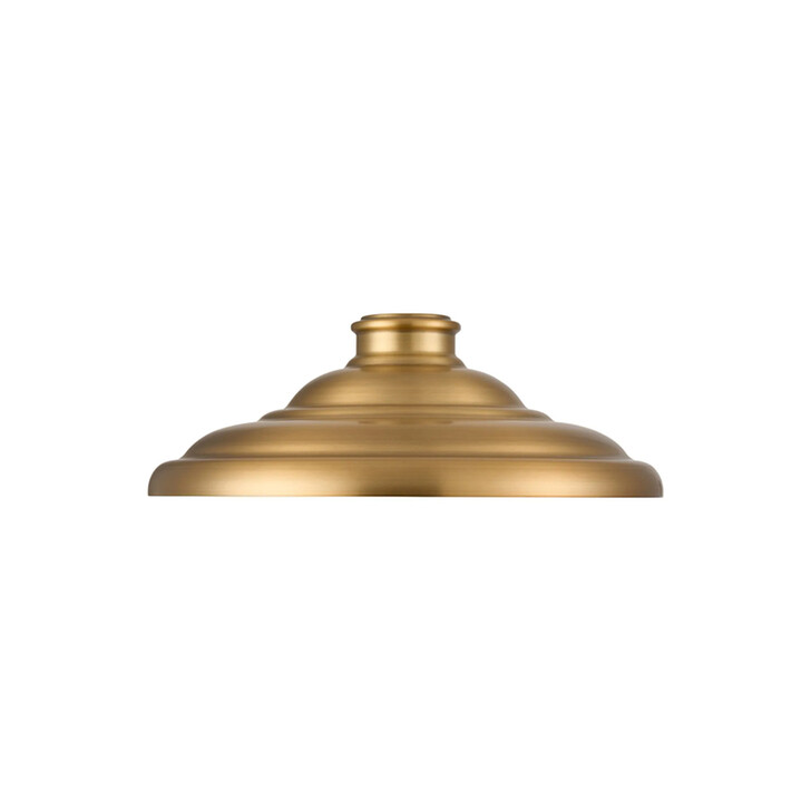 Idolite Sejal Round Tiered Metal Lampshade: Brass/Gold