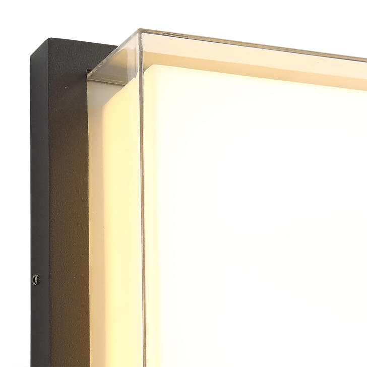 Idolite Silisili Anthracite Led Exterior Wall Light - 3000K, IP65