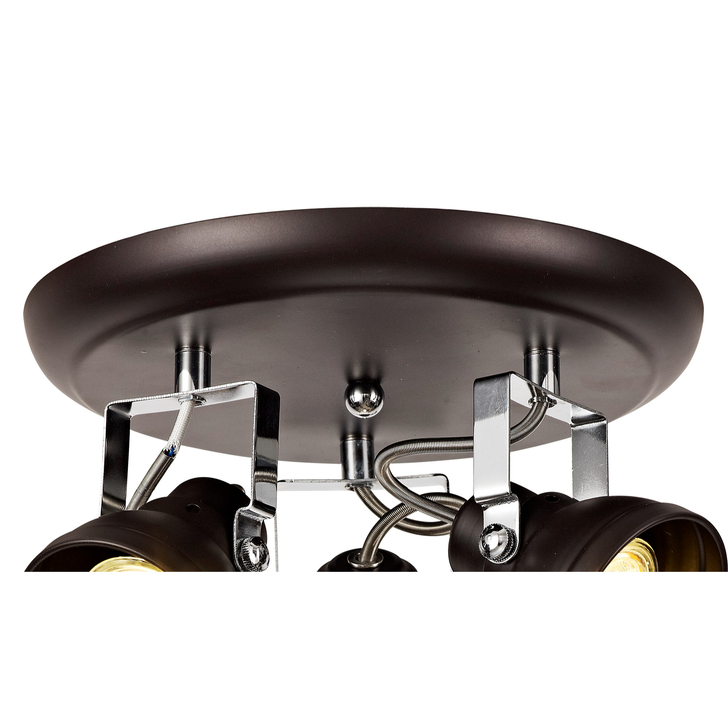 Idolite Silvretta Oiled Bronze Finish 3 Light Spotlight