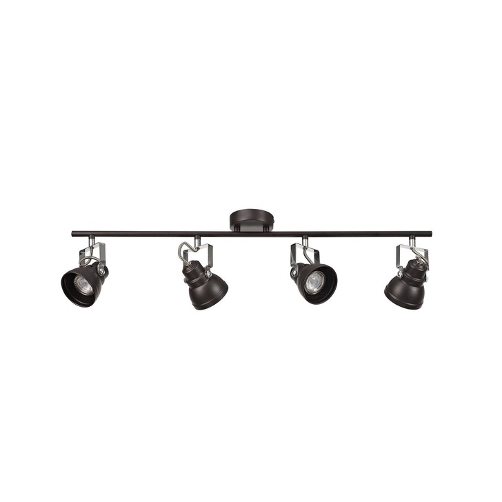 Idolite Silvretta Oiled Bronze Finish 4 Light Bar Spotlight