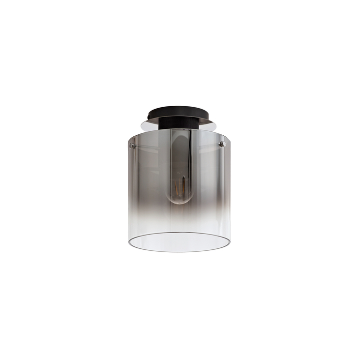 Idolite Snowdon Smoked Glass Flush Ceiling Light