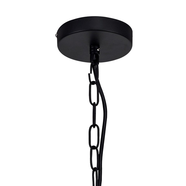 Idolite Stanmore Matt Black/Clear 2 Light Pendant