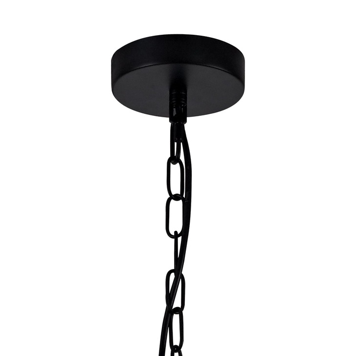 Idolite Stanmore Matt Black/Clear Single Pendant