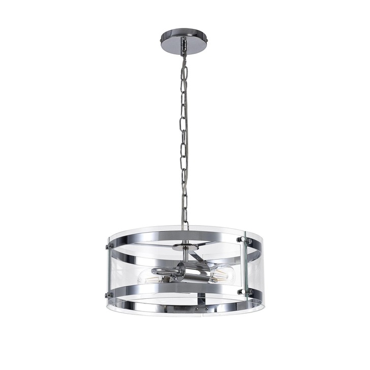 Idolite Stanmore Polished Chrome/Clear 2 Light Pendant