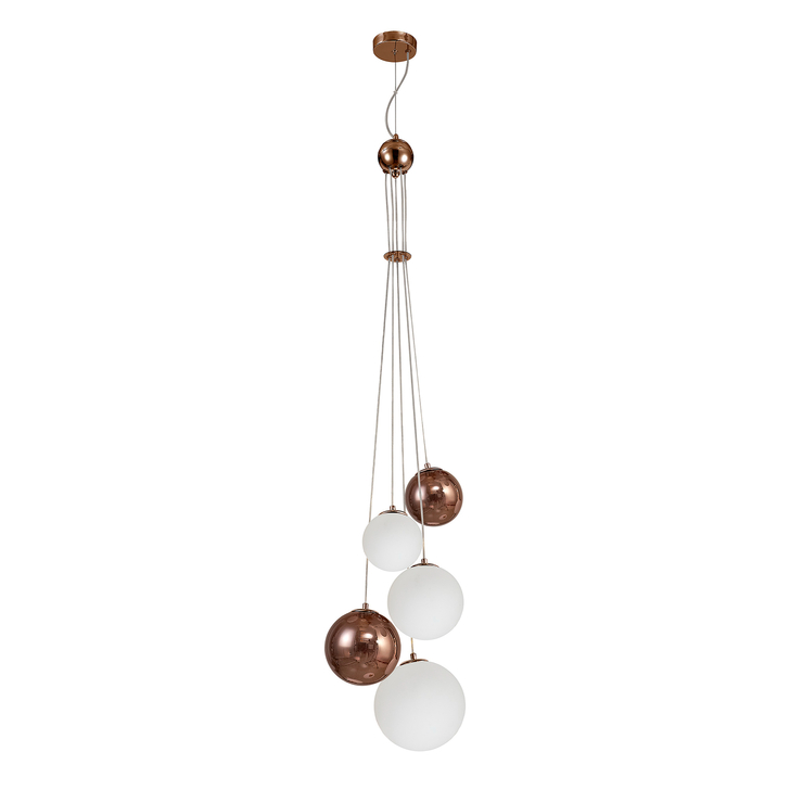 Idolite Stockwell Antique Copper Finish 5 Light Pendant