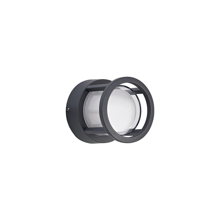 Idolite Stratford Round Anthracite Led Exterior Wall Light