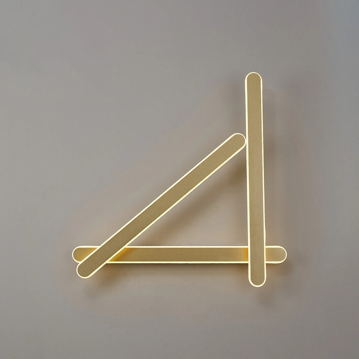 Idolite Struan Dimmable Adjustable 3 Arm Wall Lamp Sand Gold - 3000K