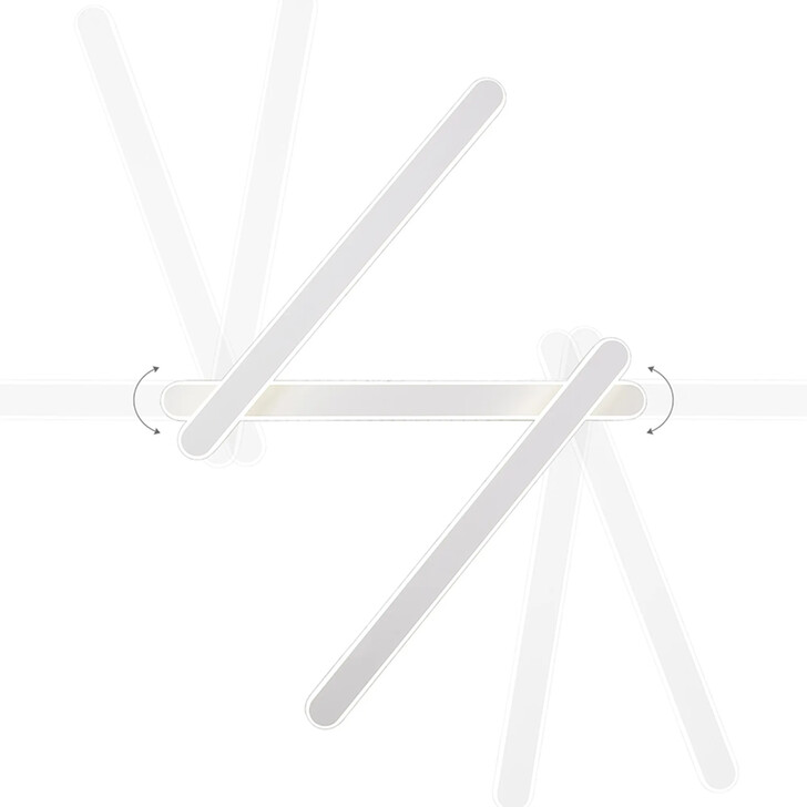 Idolite Struan Dimmable Adjustable 3 Arm Wall Lamp Sand White - 4000K