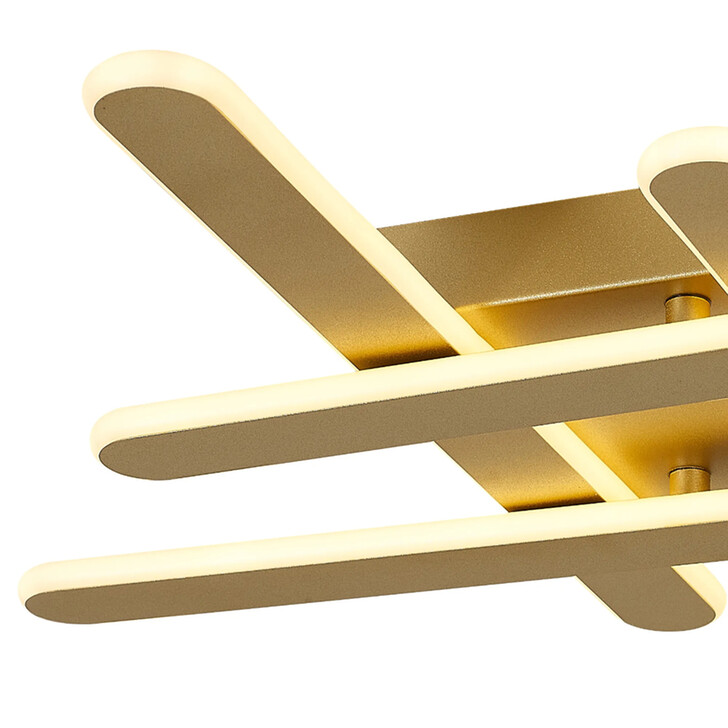 Idolite Struan Dimmable Lattice Ceiling Sand Gold - 3000K