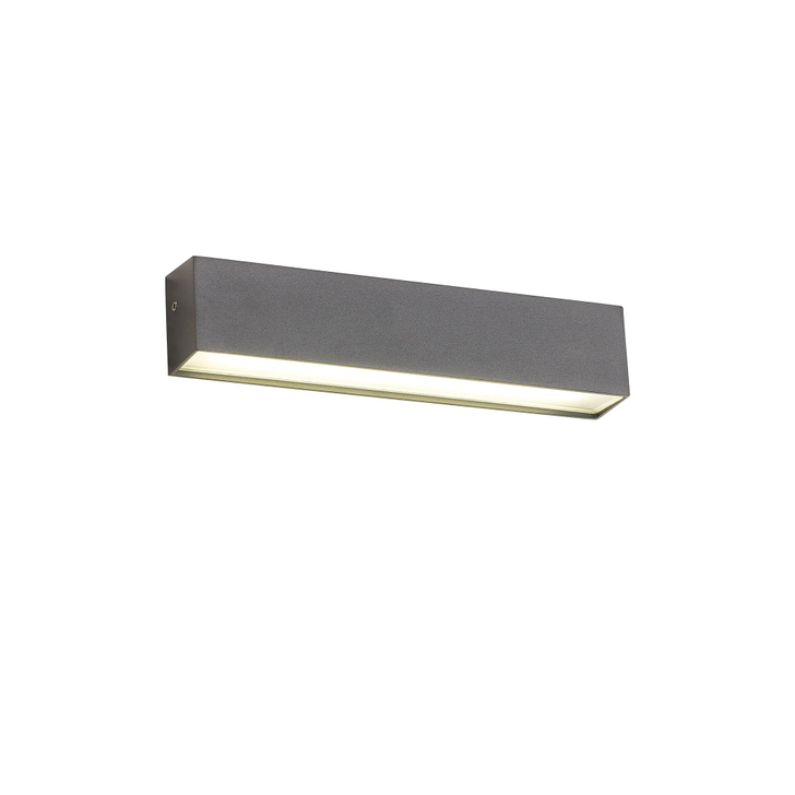 Idolite Tsavo LED Exterior Wall Light Downward Facing Dark Grey - IP65, 3000K