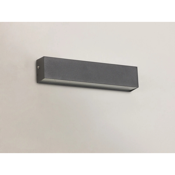 Idolite Tsavo LED Exterior Wall Light Downward Facing Dark Grey - IP65, 3000K