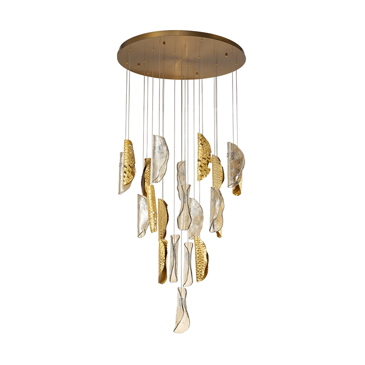 Idolite Tutoko Brass Finish 21 Light Pendant