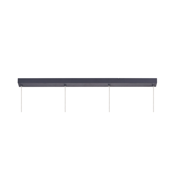 Idolite Ural Matt Grey Finish 4 Light Bar Pendant