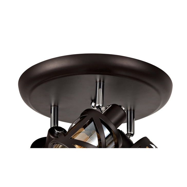 Idolite Ural Oiled Bronze Finish 3 Light Spotlight