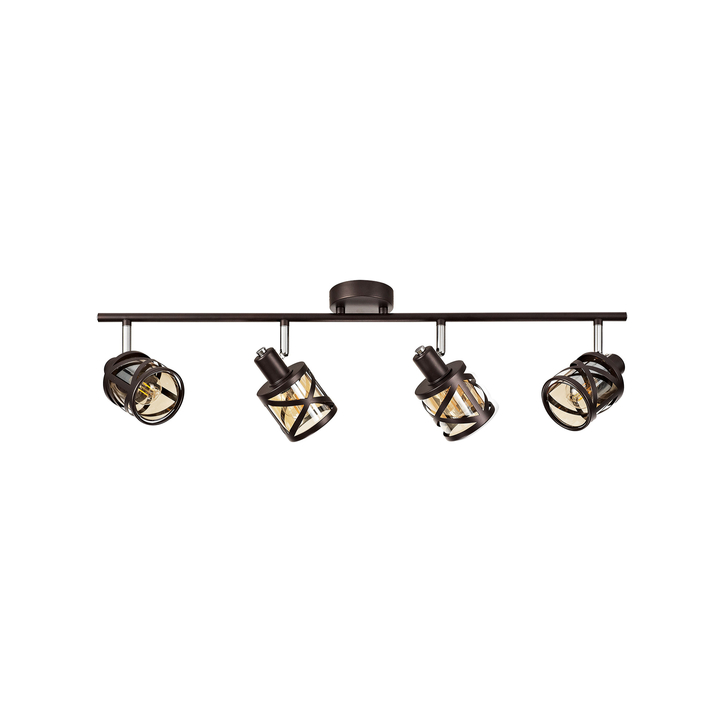 Idolite Ural Oiled Bronze Finish 4 Light Bar Spotlight