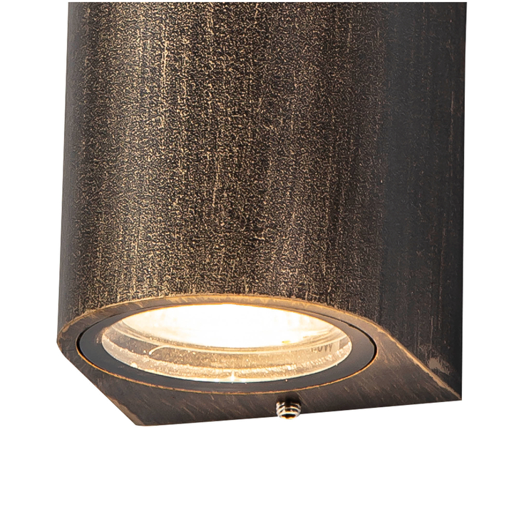 Idolite Victoria Black/Gold Exterior Up and Down Wall Light