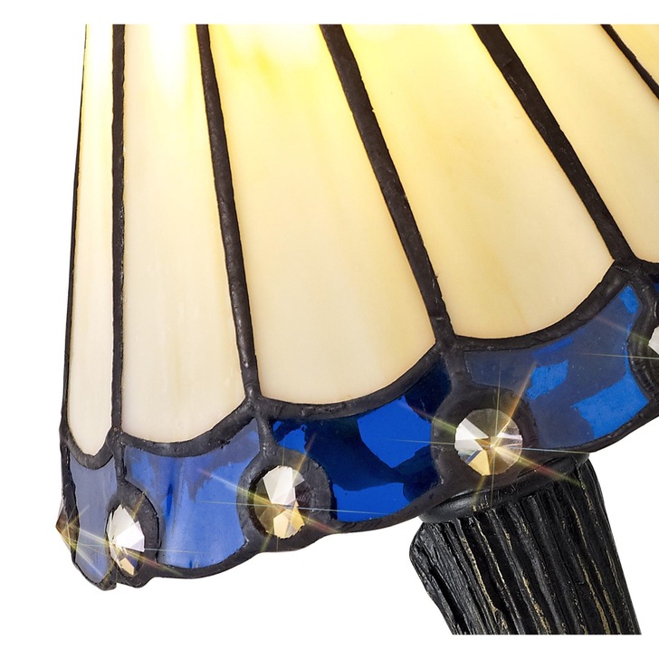 Idolite Wimbledon Cream/Blue/Black/Gold Table Lamp