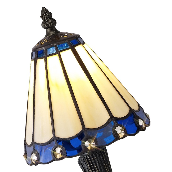 Idolite Wimbledon Cream/Blue/Black/Gold Table Lamp