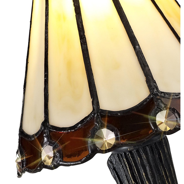 Idolite Wimbledon Cream/BrownClear/Black/Gold Table Lamp