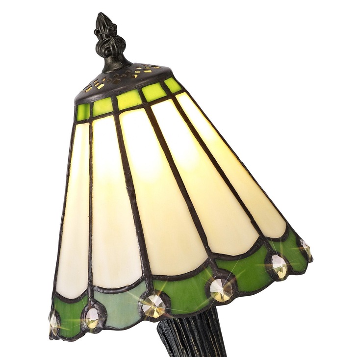 Idolite Wimbledon Cream/Green/Clear/Black/Gold Table Lamp