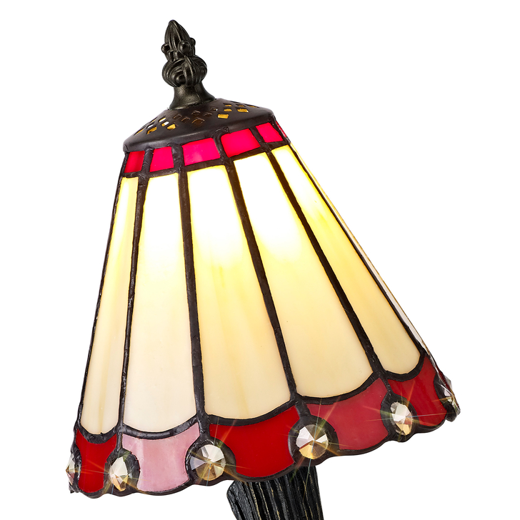 Idolite Wimbledon Cream/Red/Black/Gold Table Lamp