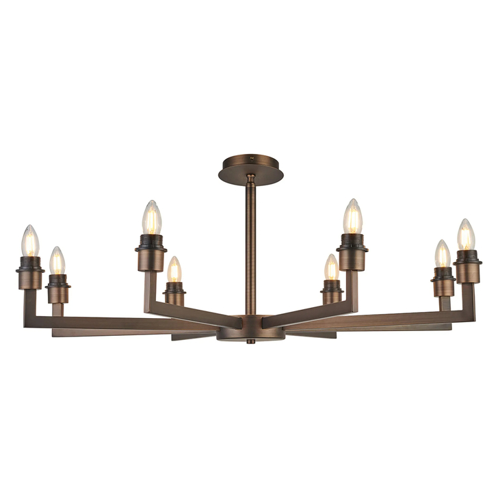 Idolite Ruari Matt Bronze 8 Light Pendant (Frame Only)