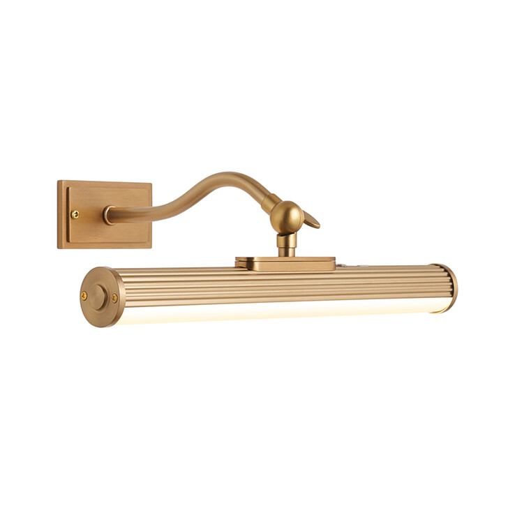 Kindos Warm Brass Adjustable Rechargeable Picture Light
