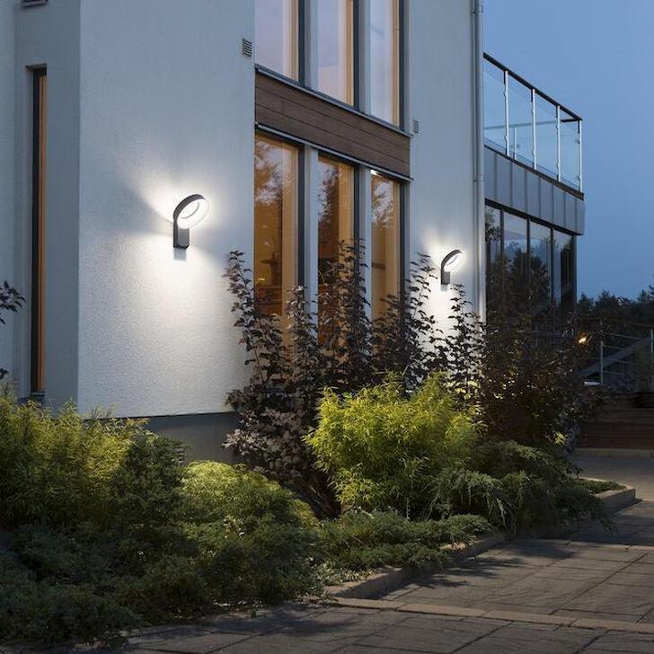 Konstsmide Asti Anthracite Exterior Led Wall Light