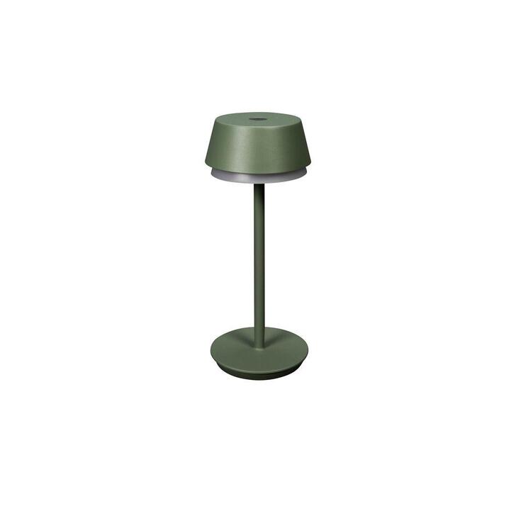 Konstsmide Lyon Usb Outdoor Portable Table Lamp In Green/Grey Finish - IP54 - 2700K/3000K/4000K+RGB