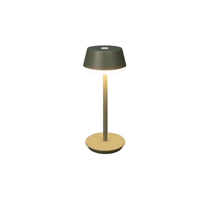 Konstsmide Lyon Usb Outdoor Portable Table Lamp In Green/Grey Finish - IP54 - 2700K/3000K/4000K+RGB