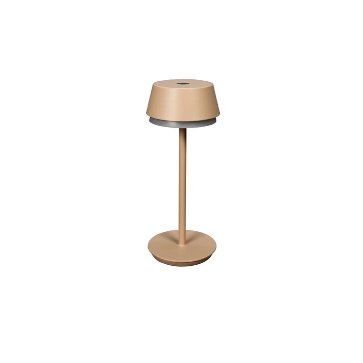 Konstsmide Lyon Usb Outdoor Portable Table Lamp In Sand Finish - IP54 - 2700K/3000K/4000K+RGB