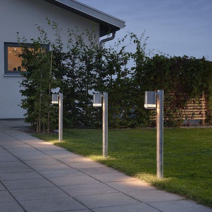 Konstsmide Modena Galvanised Exterior Post Light