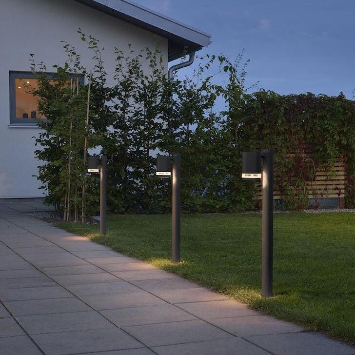 Konstsmide Modena Matt Black Exterior Post Light