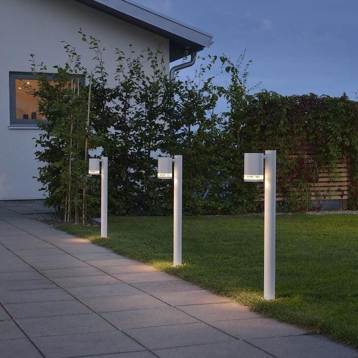 Konstsmide Modena Matt White Exterior Post Light