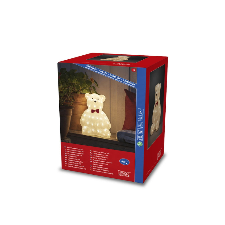 Konstsmide Outdoor Bear In Warm White Complete With Transfromer