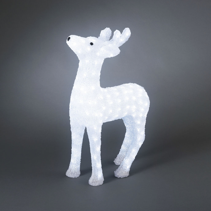 Konstsmide Outdoor Reindeer 60cm In White Complete With Transformer