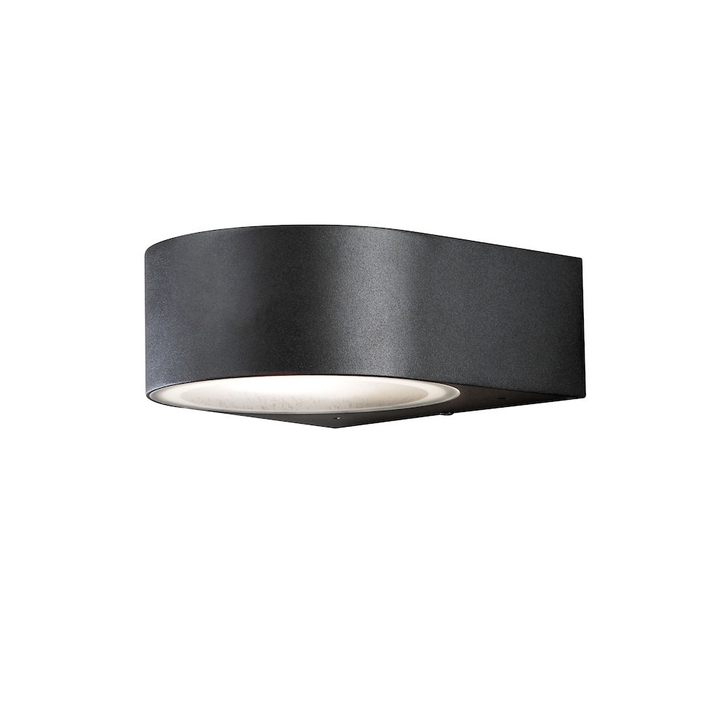 Konstsmide Teramo Matt Black Exterior Wall Light