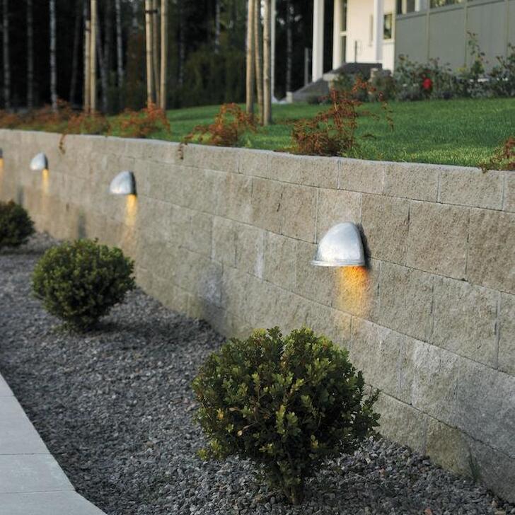 Konstsmide Torino Large Galvanised Steel Exterior Wall Light