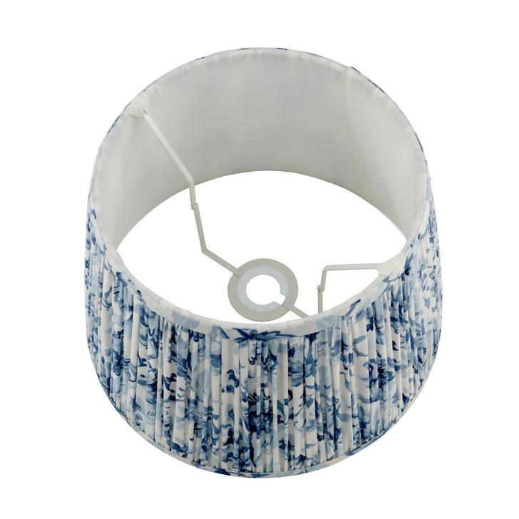 Laura Ashley Adwick Trail Blue Cotton Tapered Drum Shade 30cm/12 inch