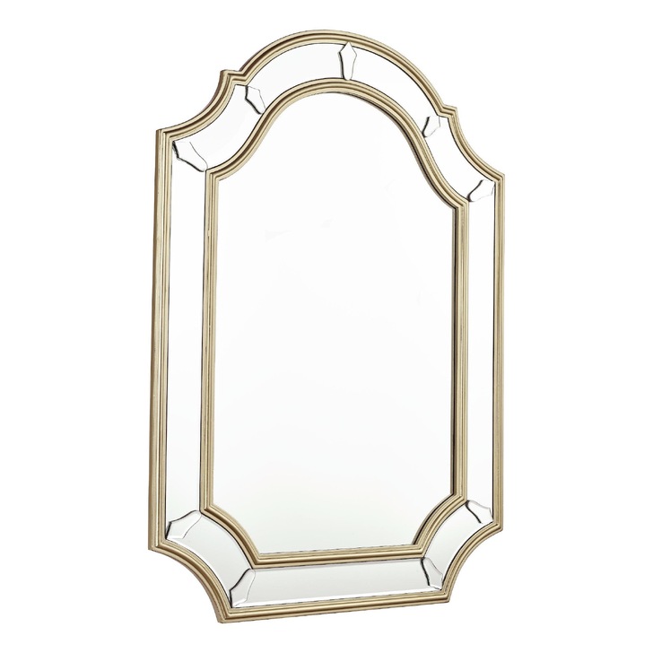 Laura Ashley Braxton Rectangular Mirror With Champagne Edging