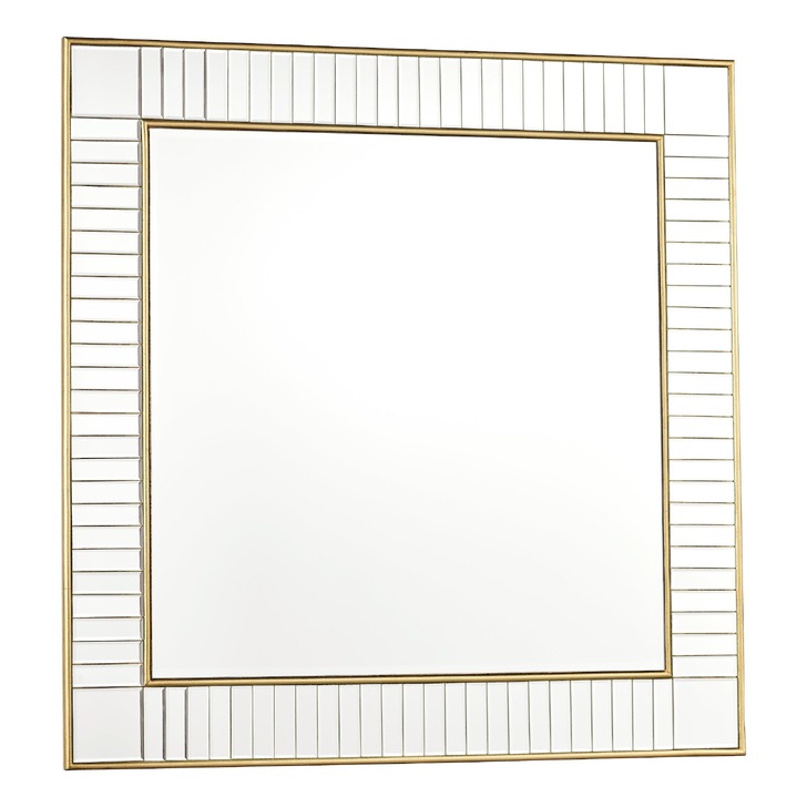 Laura Ashley Clemence Square Mirror With Gold Leaf Detail