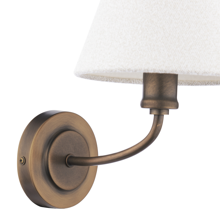 Laura Ashley Denston Wall Light Antique Bronze With Shade